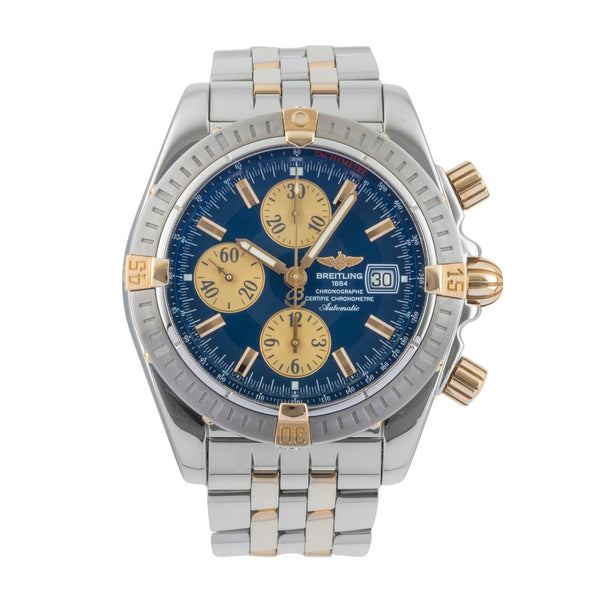 Breitling Chronomat Evolution Chronograph Stahl/Gold Automatik Ref B13356 Papers [2601596]