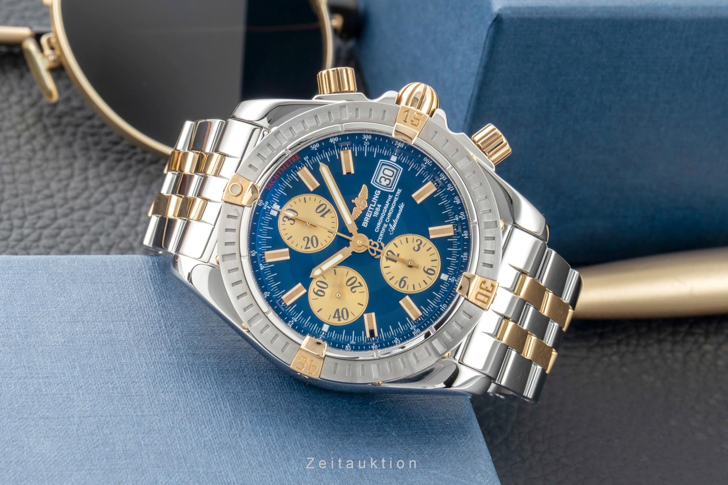 Breitling Chronomat Evolution Chronograph Stahl/Gold Automatik Ref B13356 Papers [2601596]