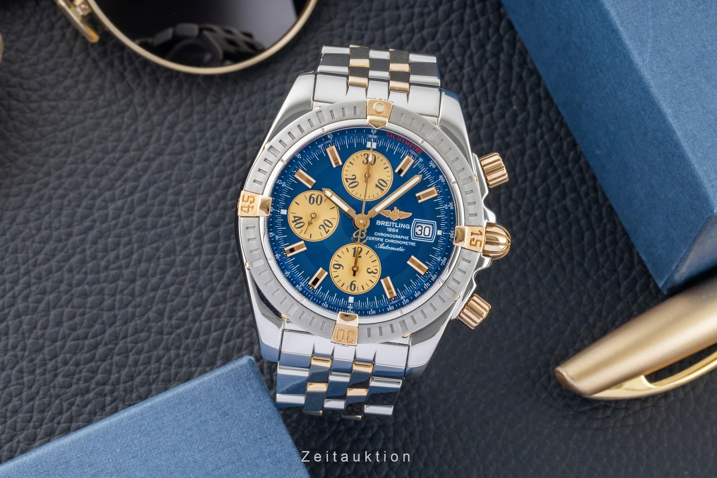 Breitling Chronomat Evolution Chronograph Stahl/Gold Automatik Ref B13356 Papers [2601596]