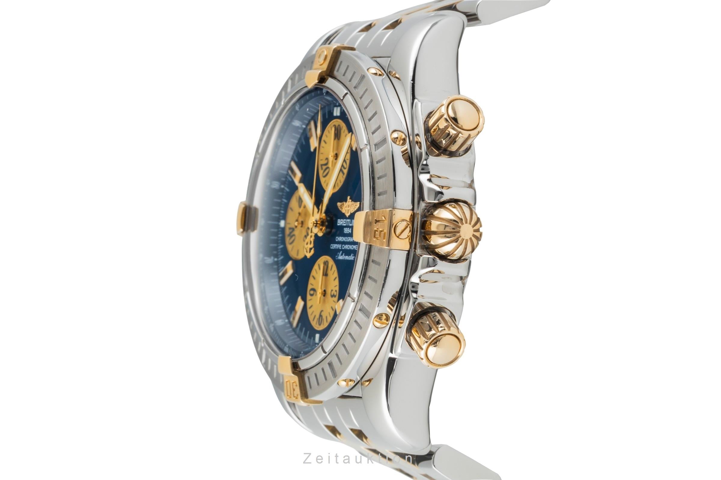 Breitling Chronomat Evolution Chronograph Stahl/Gold Automatik Ref B13356 Papers [2601596]