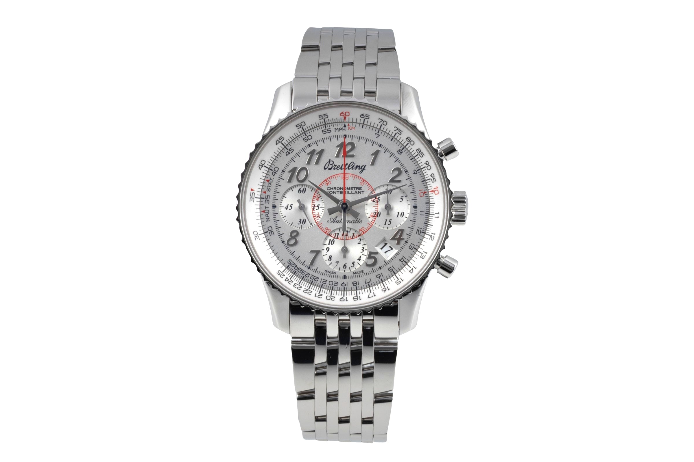 Breitling Montbrillant chronograph steel automatic Kal. B01 Ref
