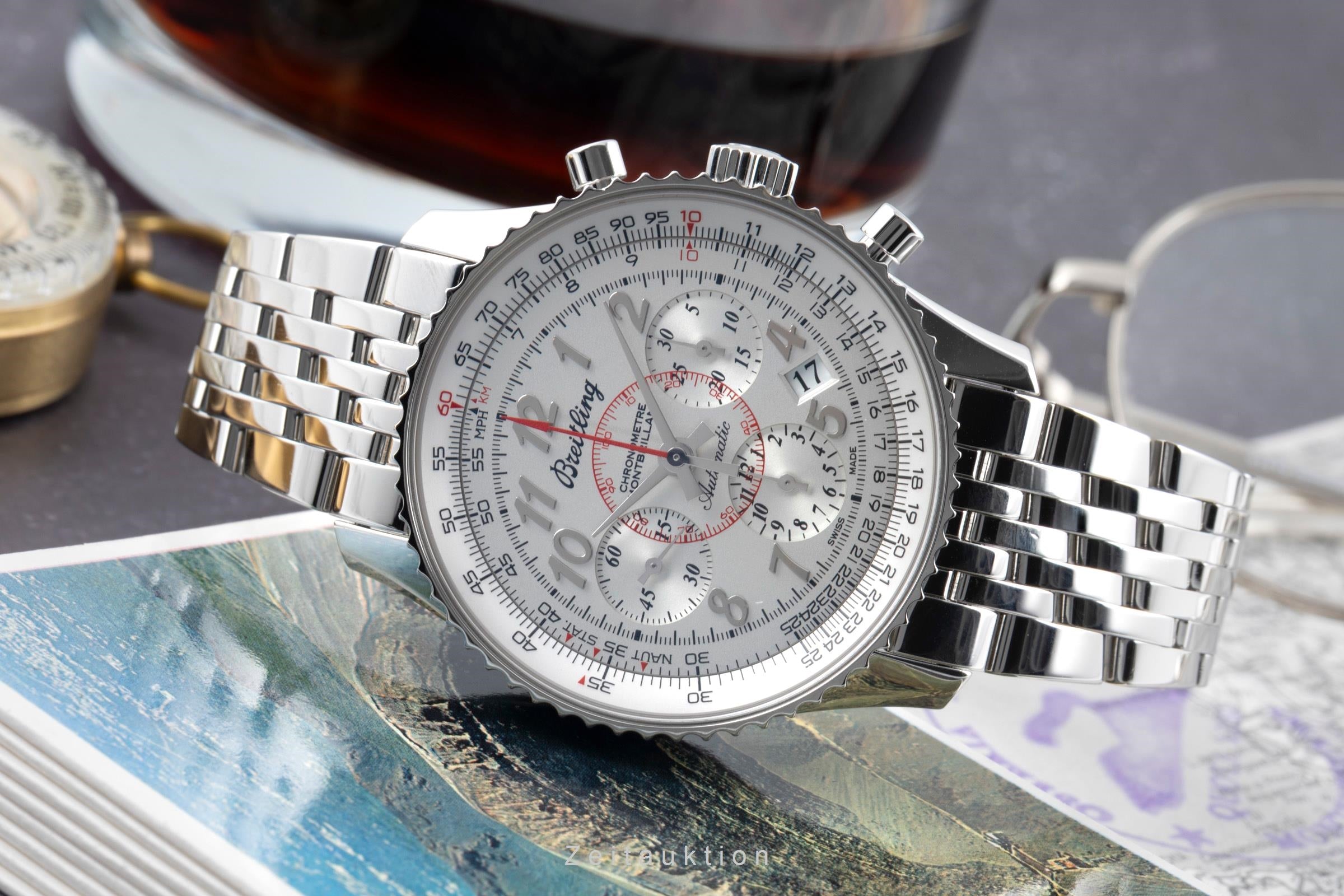 Breitling Montbrillant cronografo acciaio automatismo orologio da uomo AB013012/G735 LP: 9850EUR  [2601597]