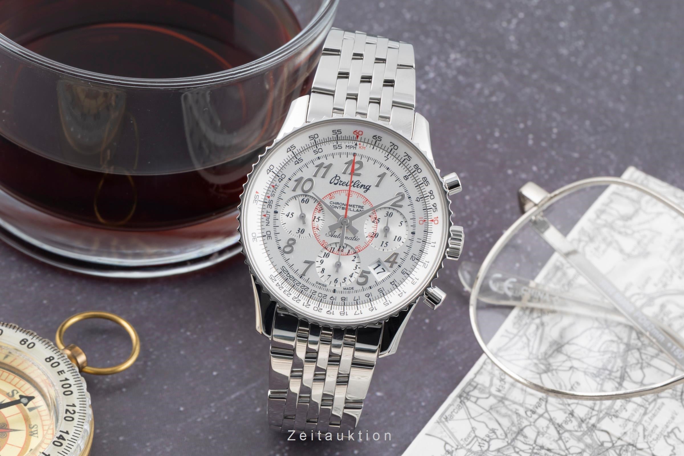 Breitling Montbrillant cronografo acciaio automatismo orologio da uomo AB013012/G735 LP: 9850EUR  [2601597]