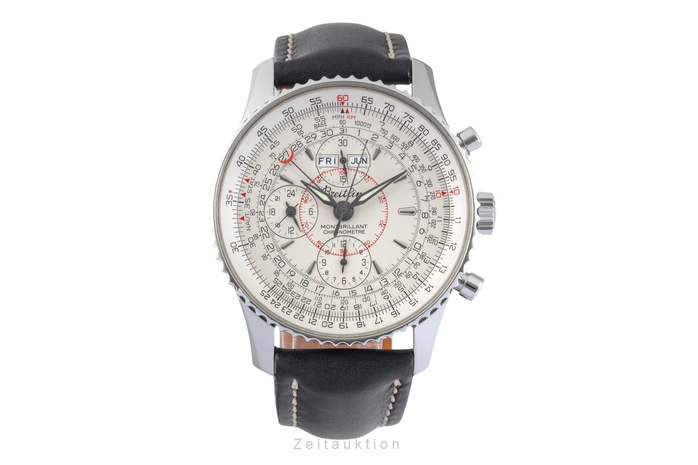 Breitling Montbrillant Datora chronograph steel automatic Kal. B21