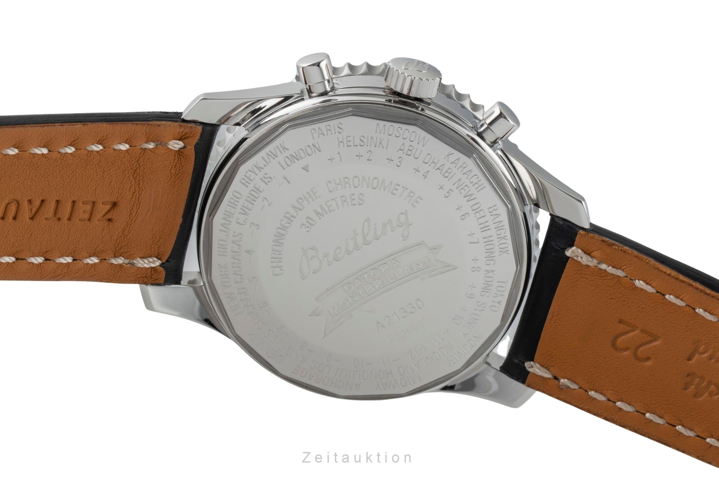 Breitling Montbrillant Datora chronograph steel automatic Kal. B21