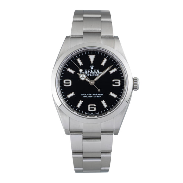 Rolex Explorer steel automatic men's watch 124270  [2601602]
