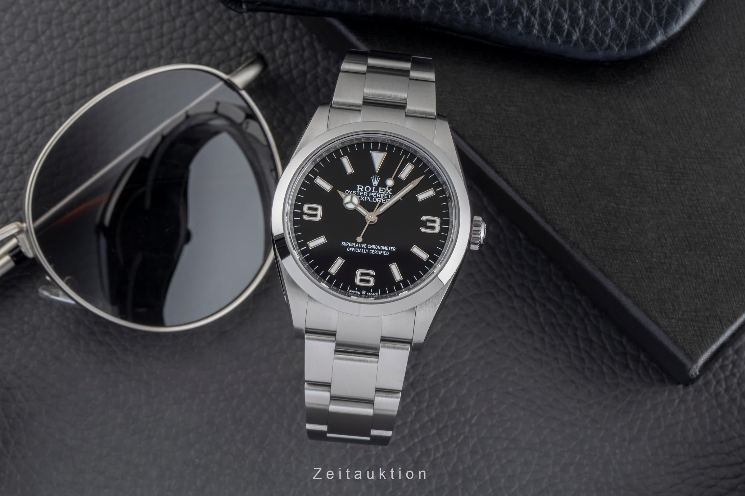 Rolex Explorer steel automatic men's watch 124270  [2601602]