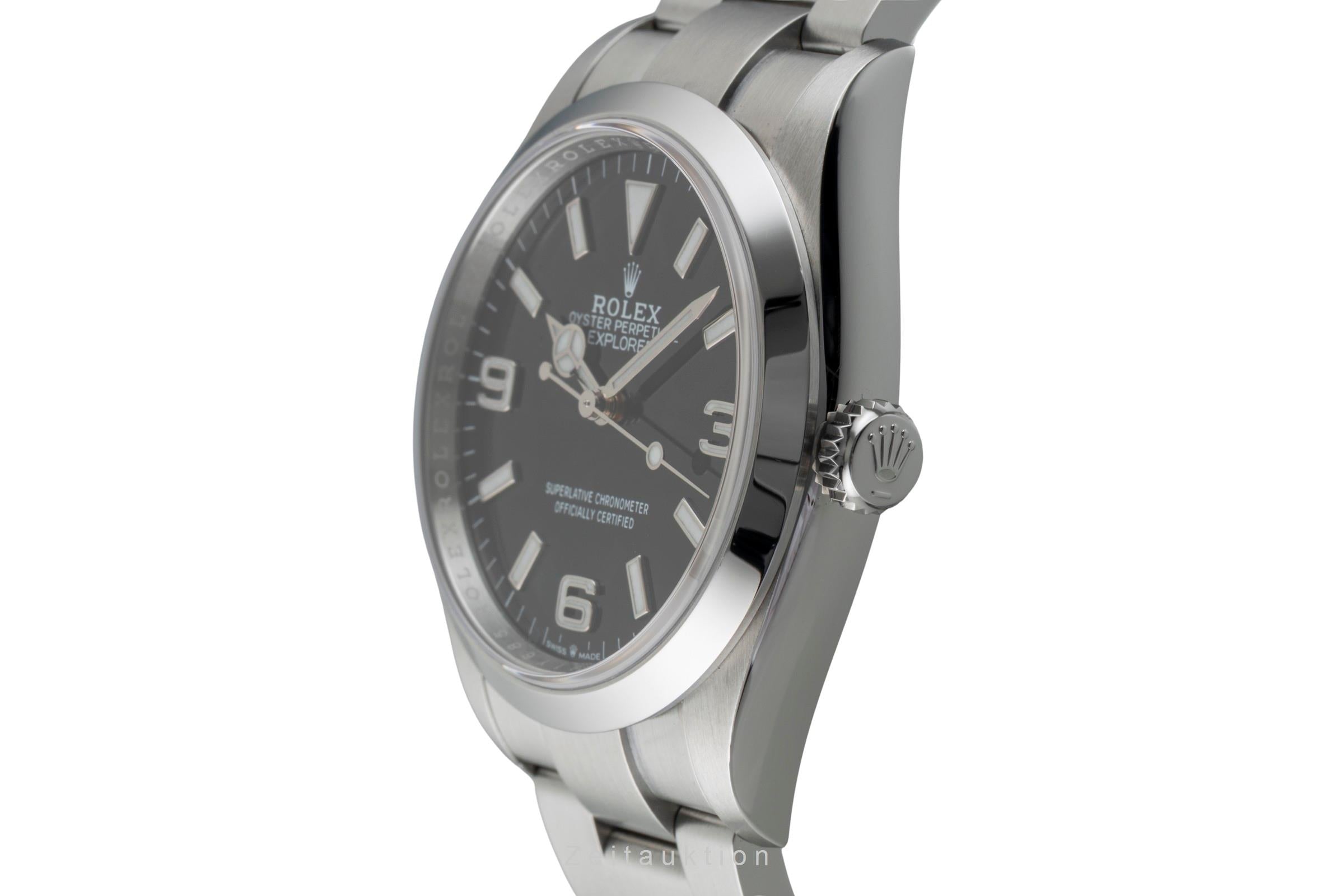 Rolex Explorer steel automatic men's watch 124270  [2601602]
