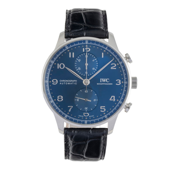 IWC Portugieser cronógrafo acero automático reloj para caballeros IW371606 LP: 9100EUR  [2601607]
