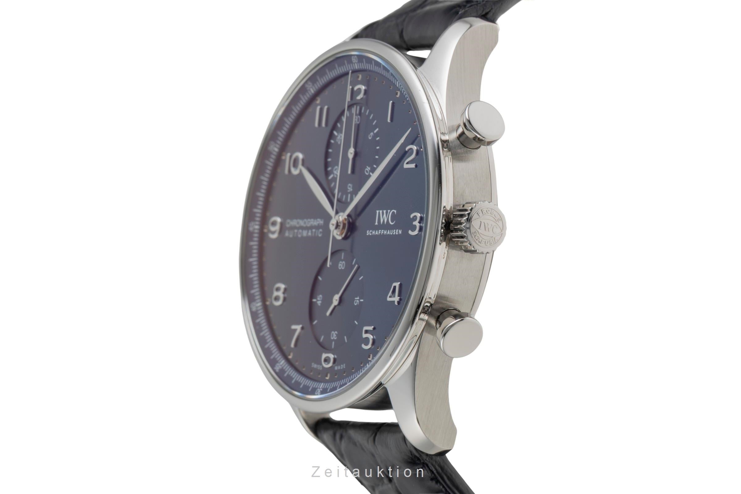 IWC Portugieser cronógrafo acero automático reloj para caballeros IW371606 LP: 9100EUR  [2601607]