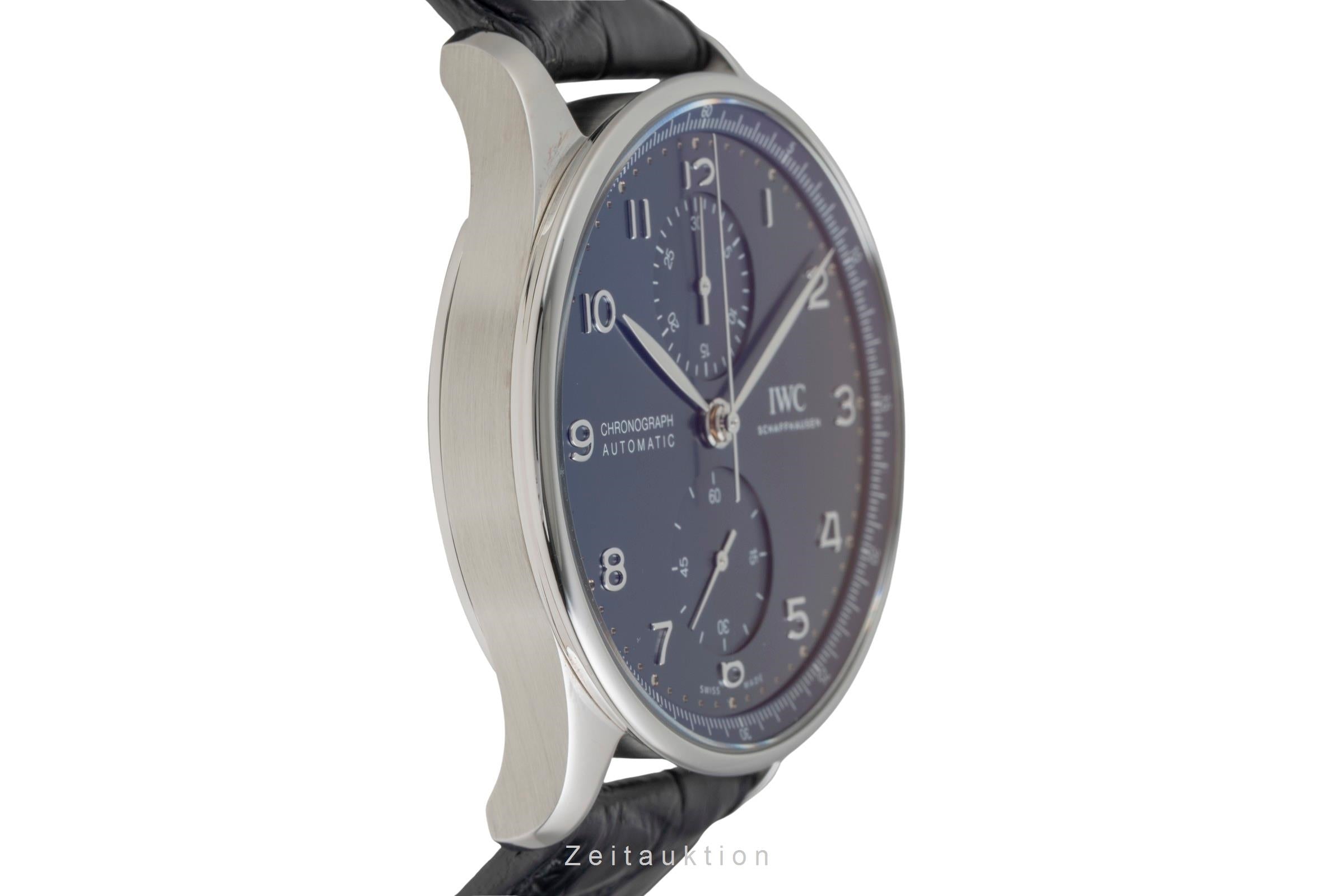 IWC Portugieser cronógrafo acero automático reloj para caballeros IW371606 LP: 9100EUR  [2601607]