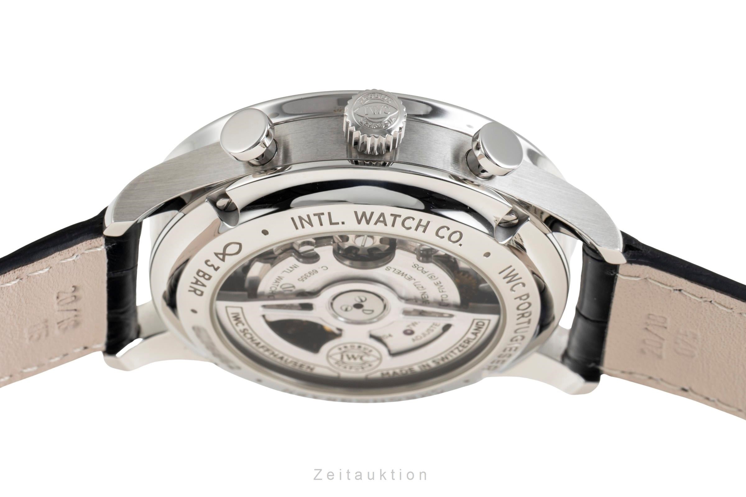 IWC Portugieser cronógrafo acero automático reloj para caballeros IW371606 LP: 9100EUR  [2601607]