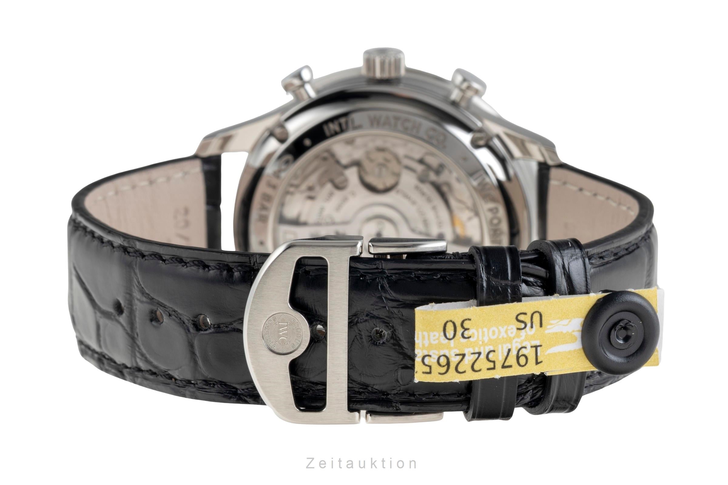 IWC Portugieser cronógrafo acero automático reloj para caballeros IW371606 LP: 9100EUR  [2601607]