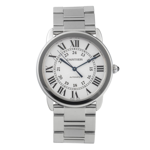 Cartier Ronde Solo acciaio automatismo orologio da uomo WSRN0012  [2601609]