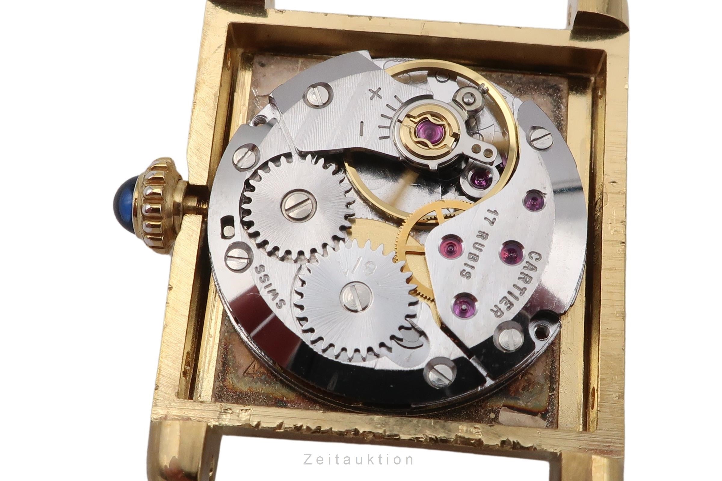 Cartier Tank silver-gilt manual winding women's watch Vintage  [2601618]