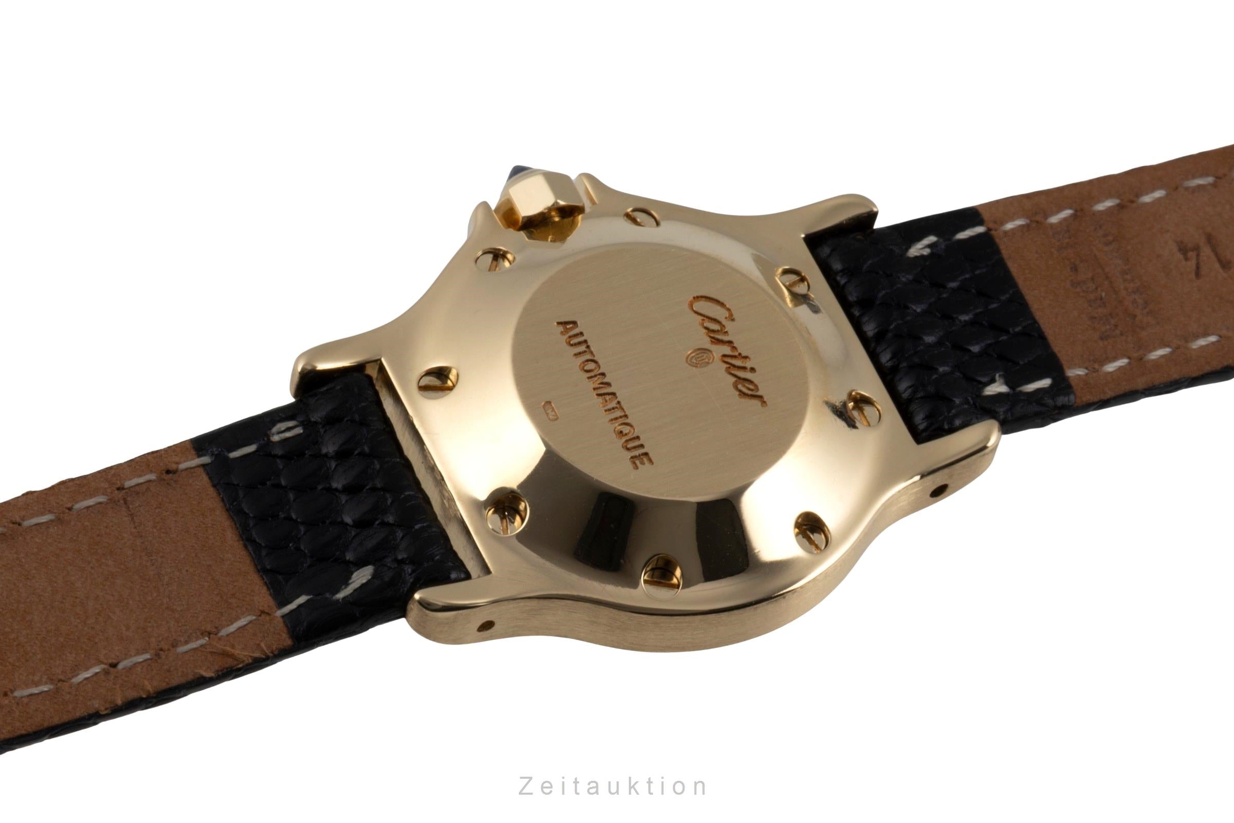 Cartier Santos Ronde Octagon Lady 18K (0,750) Gold Automatik Damenuhr Ref. 2969 [2601619]