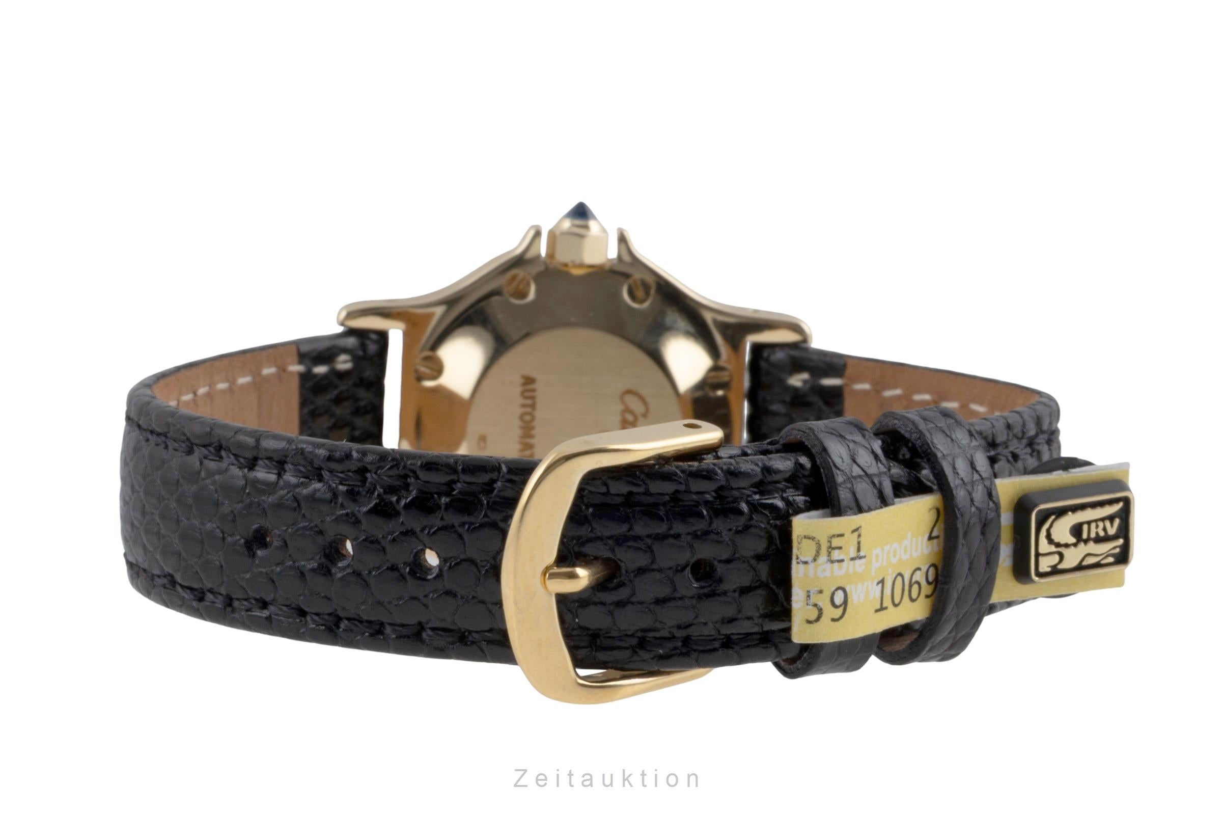 Cartier Santos Ronde Octagon Lady 18K (0,750) Gold Automatik Damenuhr Ref. 2969 [2601619]