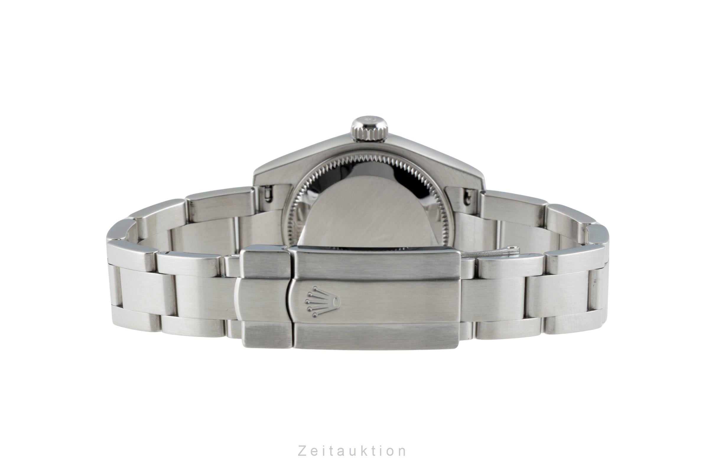 Rolex Oyster Perpetual Lady Automatik Edelstahl Damenuhr Ref 176200 Papiere 2008 [2601621]