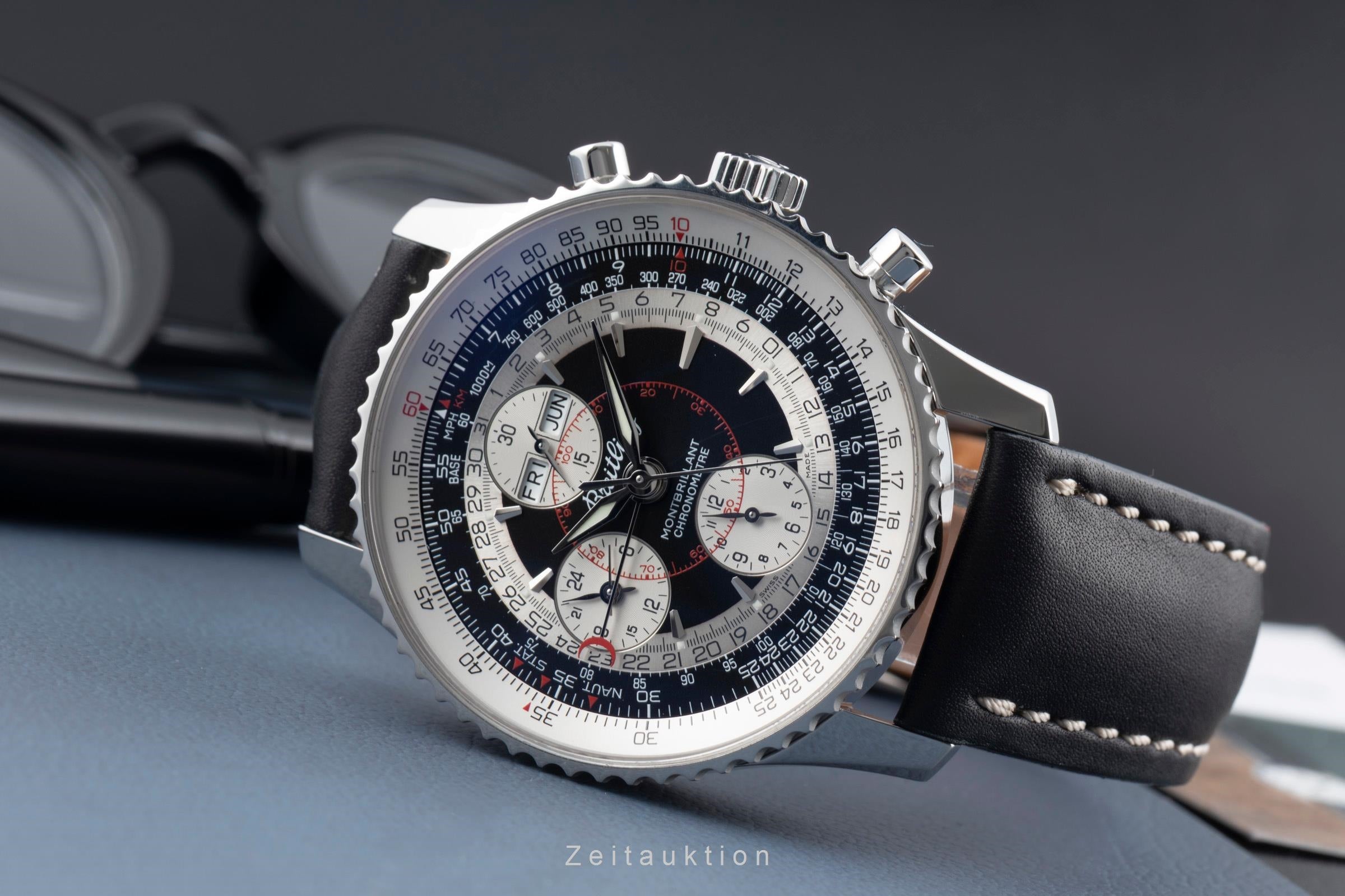 Breitling Montbrillant Datora  cronografo acciaio automatismo orologio da uomo A21330  [2601623]