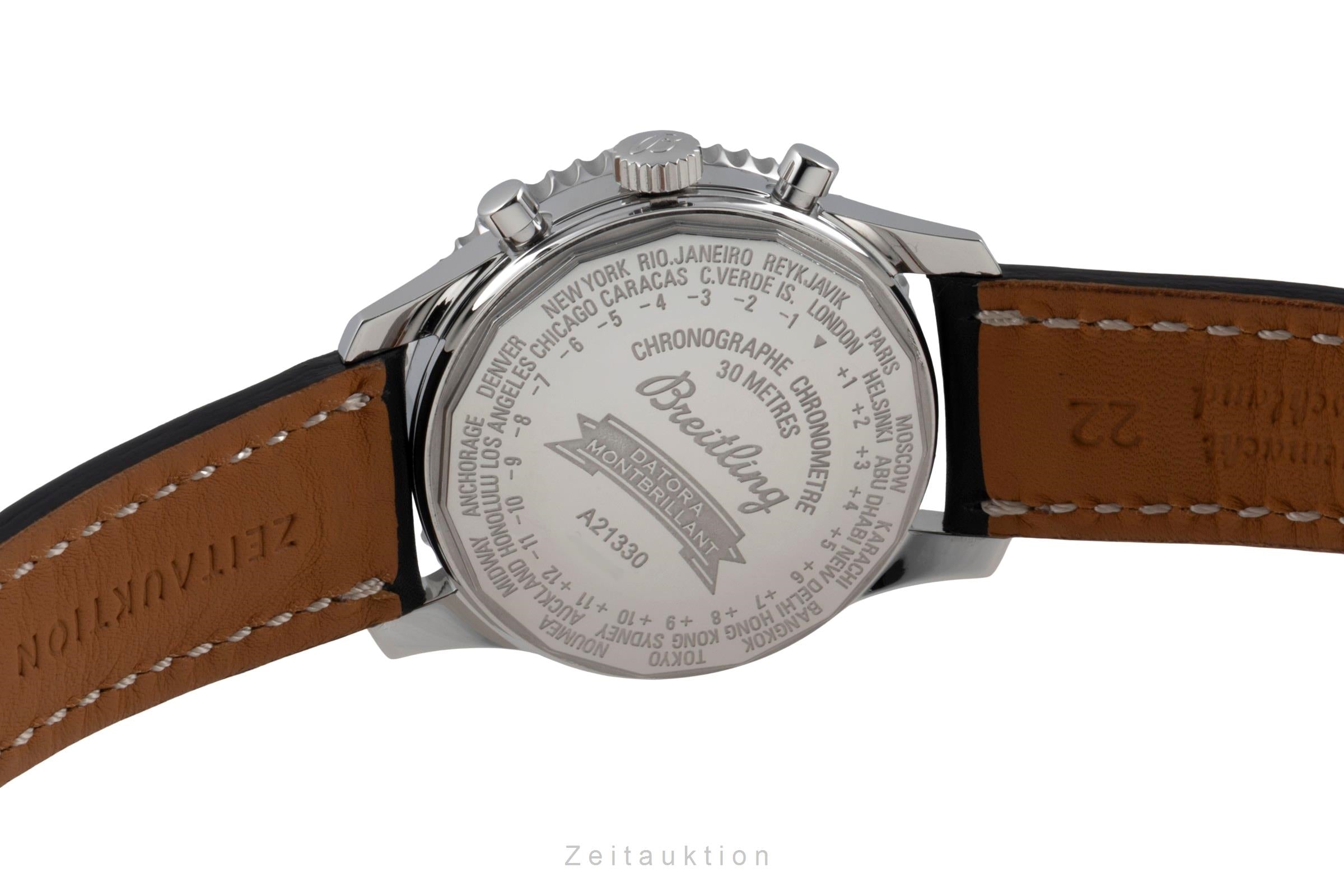 Breitling Montbrillant Datora  cronografo acciaio automatismo orologio da uomo A21330  [2601623]