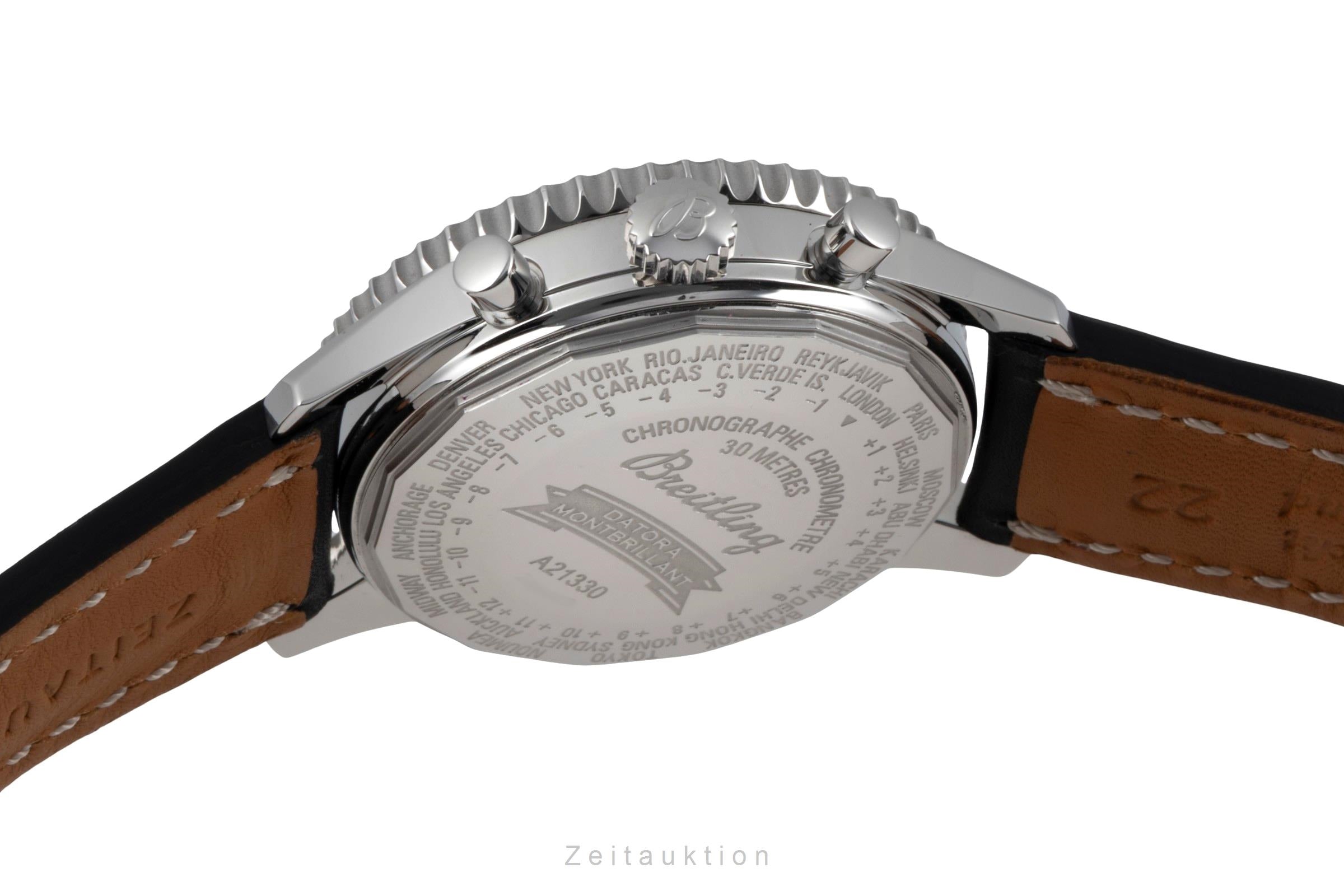 Breitling Montbrillant Datora  cronografo acciaio automatismo orologio da uomo A21330  [2601623]