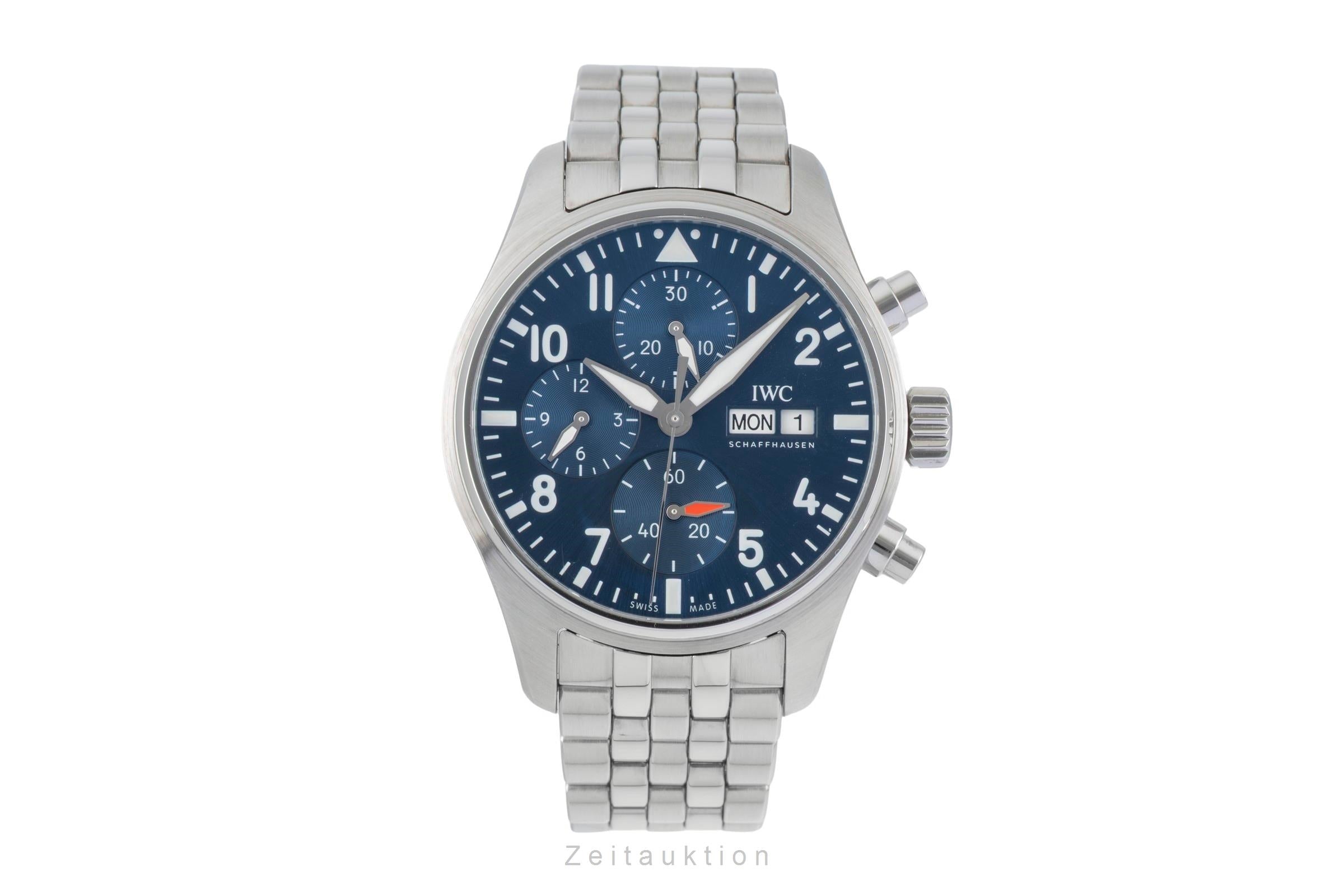IWC Fliegerchronograph cronógrafo acero automático reloj para caballeros IW388102  [2601627]