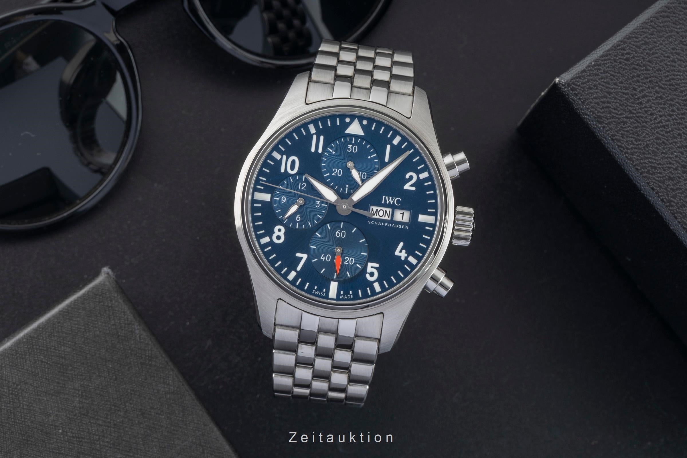 IWC Fliegerchronograph cronógrafo acero automático reloj para caballeros IW388102  [2601627]