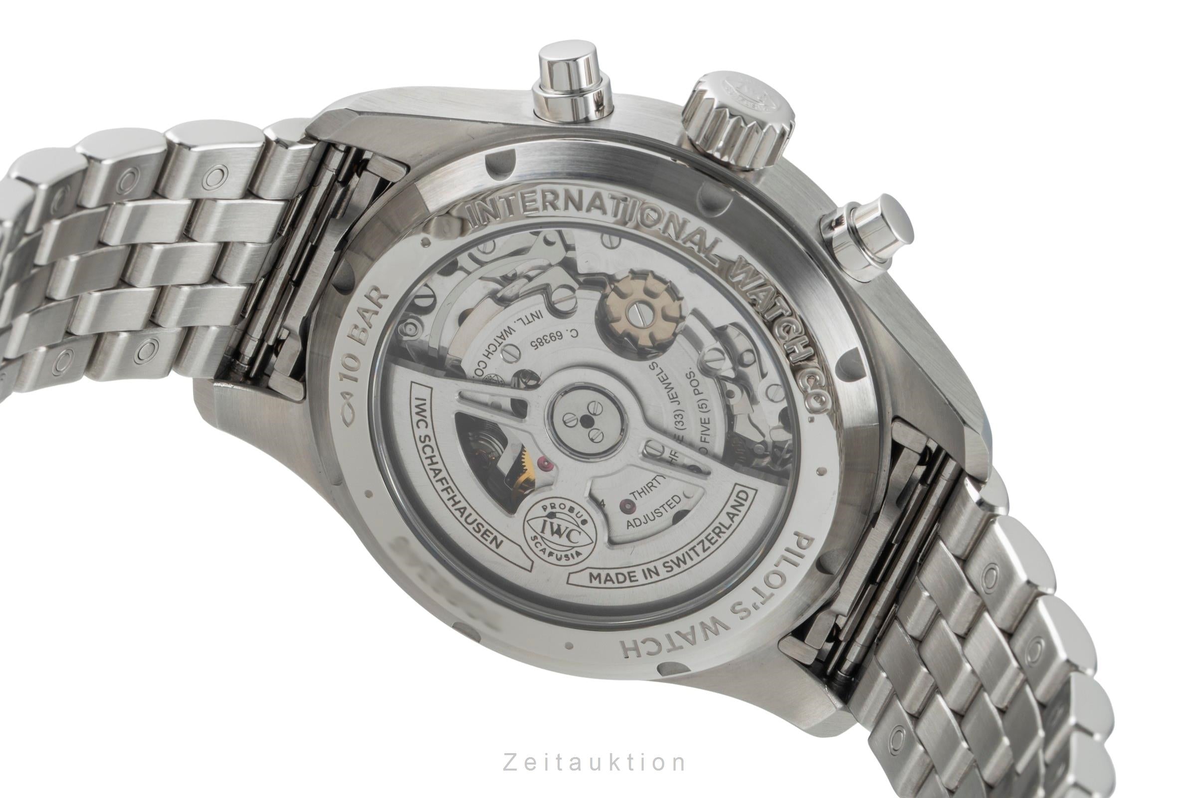 IWC Fliegerchronograph cronógrafo acero automático reloj para caballeros IW388102  [2601627]