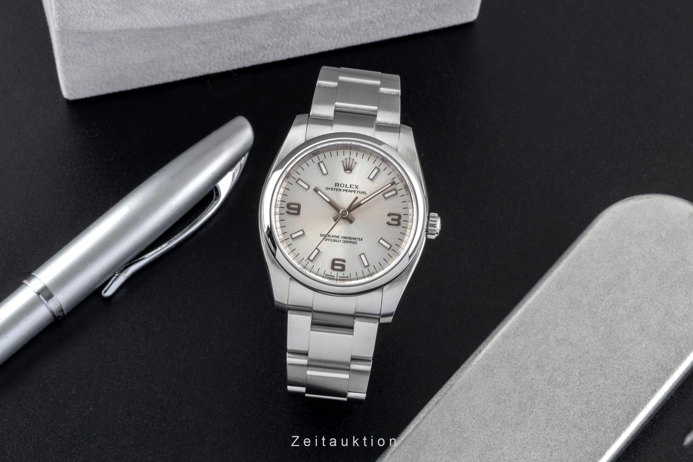 Rolex Oyster Perpetual acier automatique montre pour hommes 114200  [2601629]