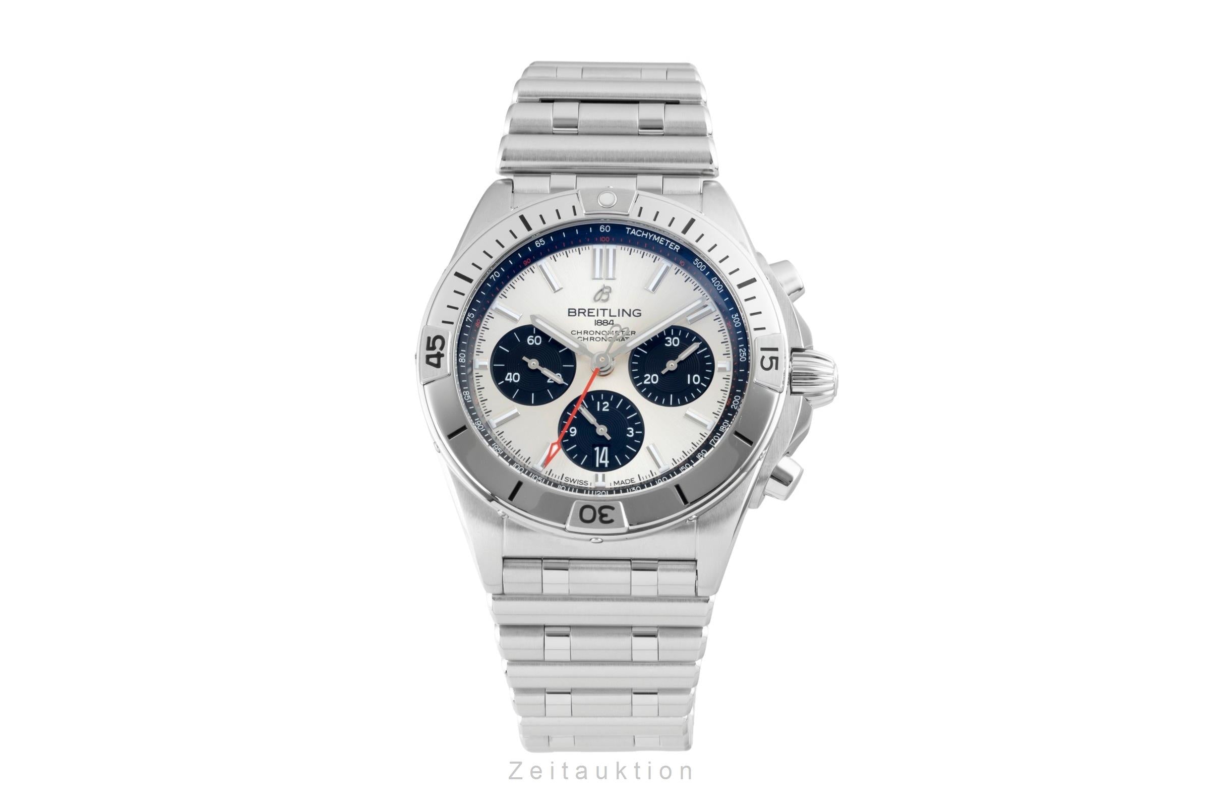 Breitling Chronomat chronograph steel automatic men's watch AB0134101G1A1 LP: 9400EUR  [2601630]