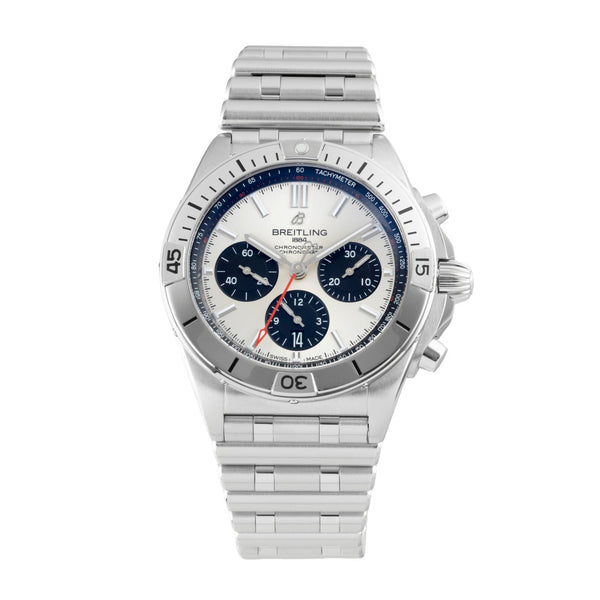 Breitling Chronomat chronograph steel automatic men's watch AB0134101G1A1 LP: 9400EUR  [2601630]