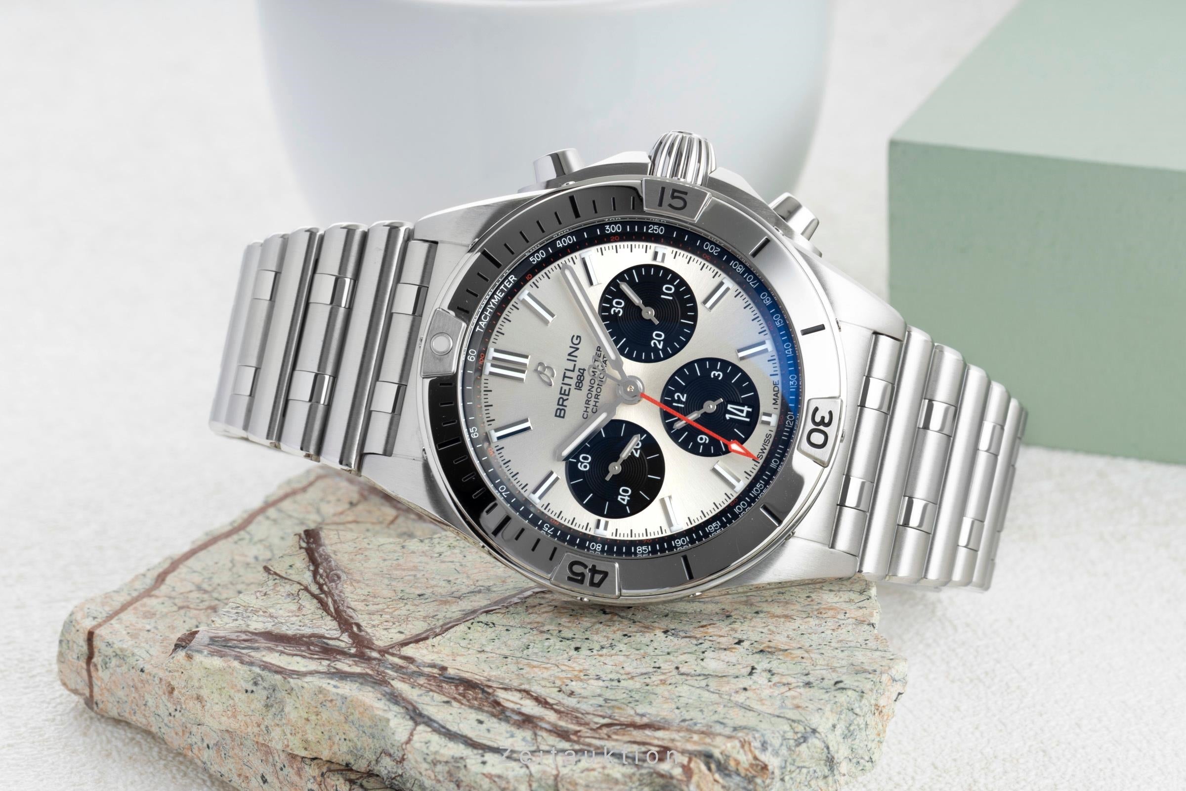 Breitling Chronomat chronograph steel automatic men's watch AB0134101G1A1 LP: 9400EUR  [2601630]