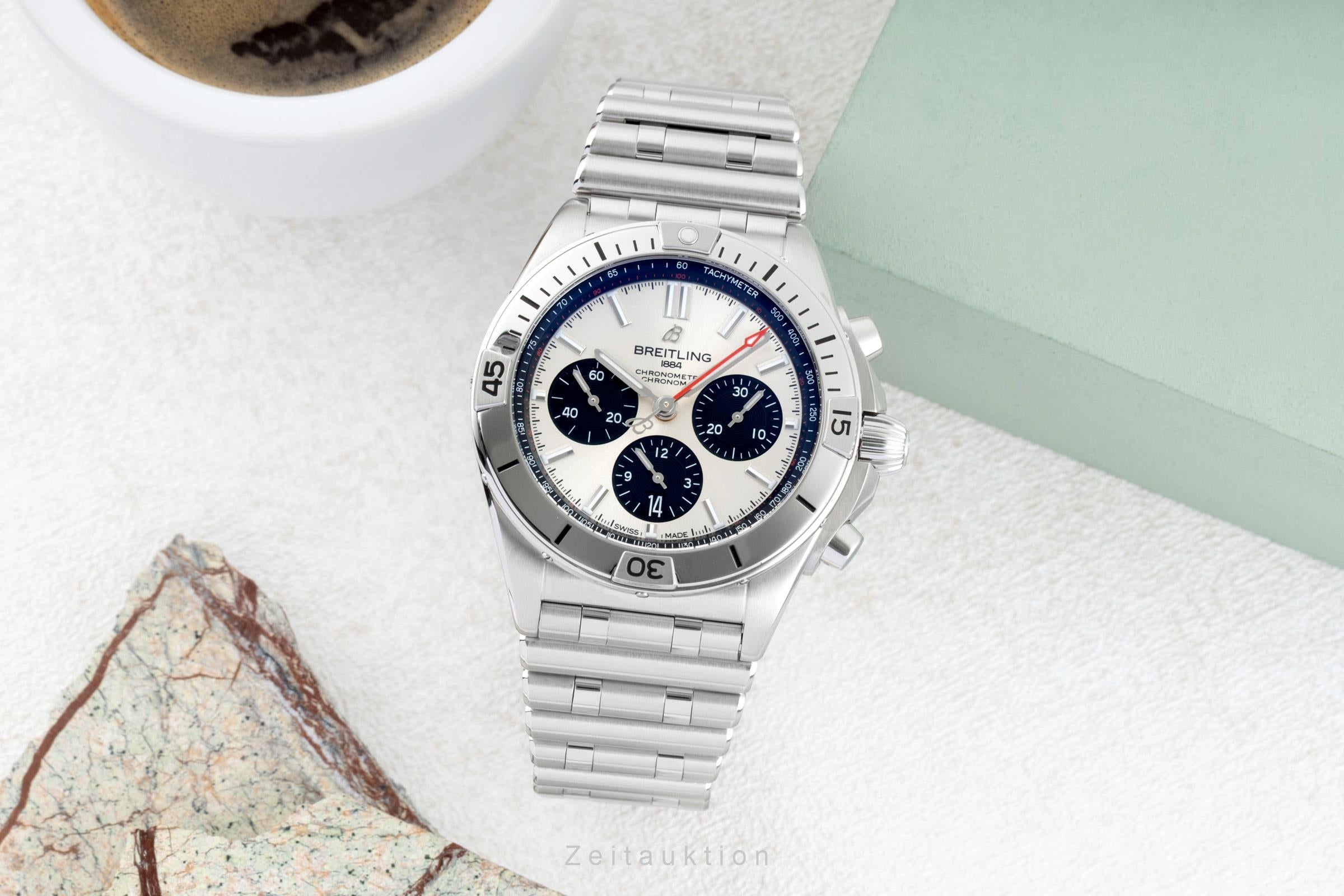 Breitling Chronomat chronograph steel automatic men's watch AB0134101G1A1 LP: 9400EUR  [2601630]