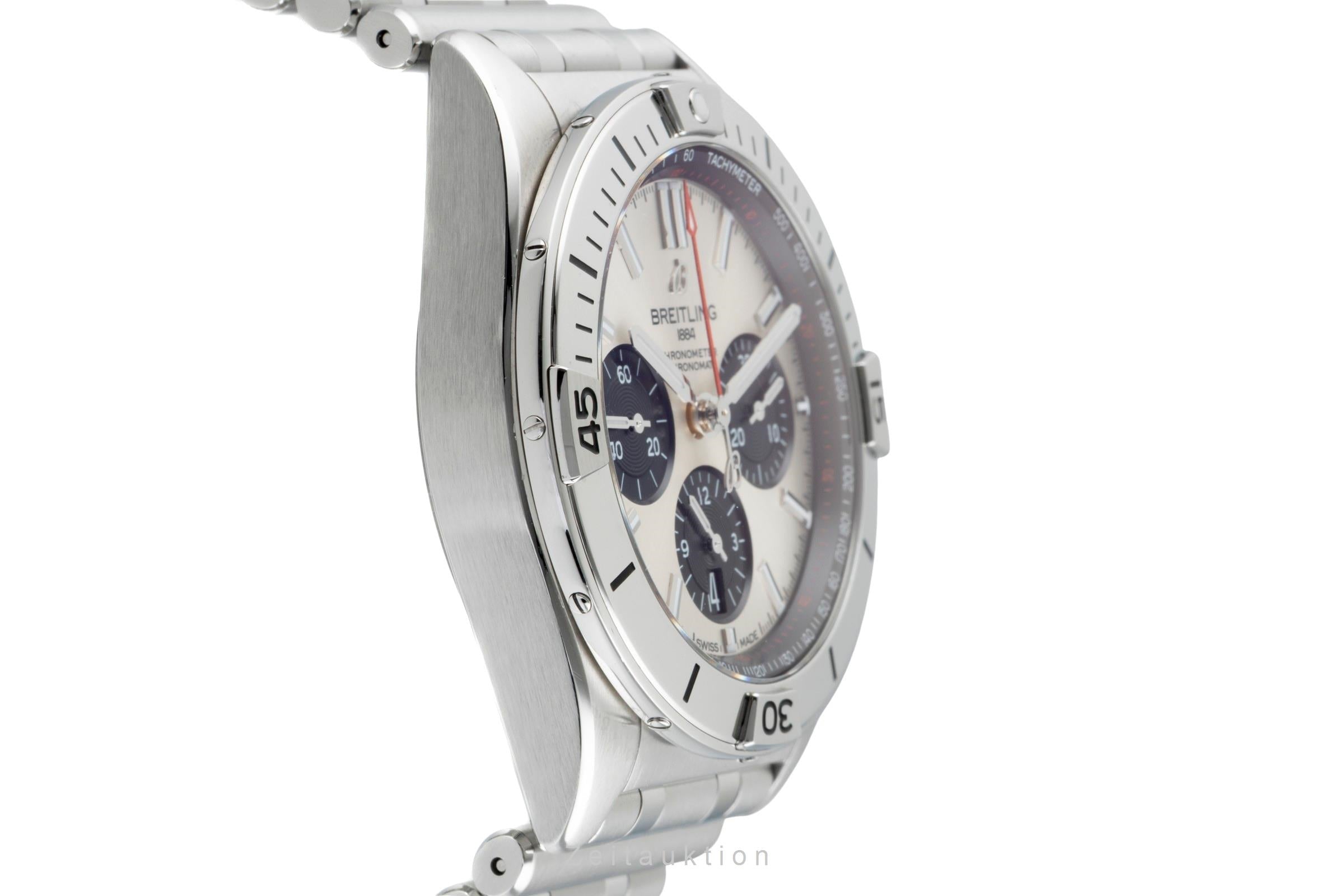 Breitling Chronomat chronograph steel automatic men's watch AB0134101G1A1 LP: 9400EUR  [2601630]