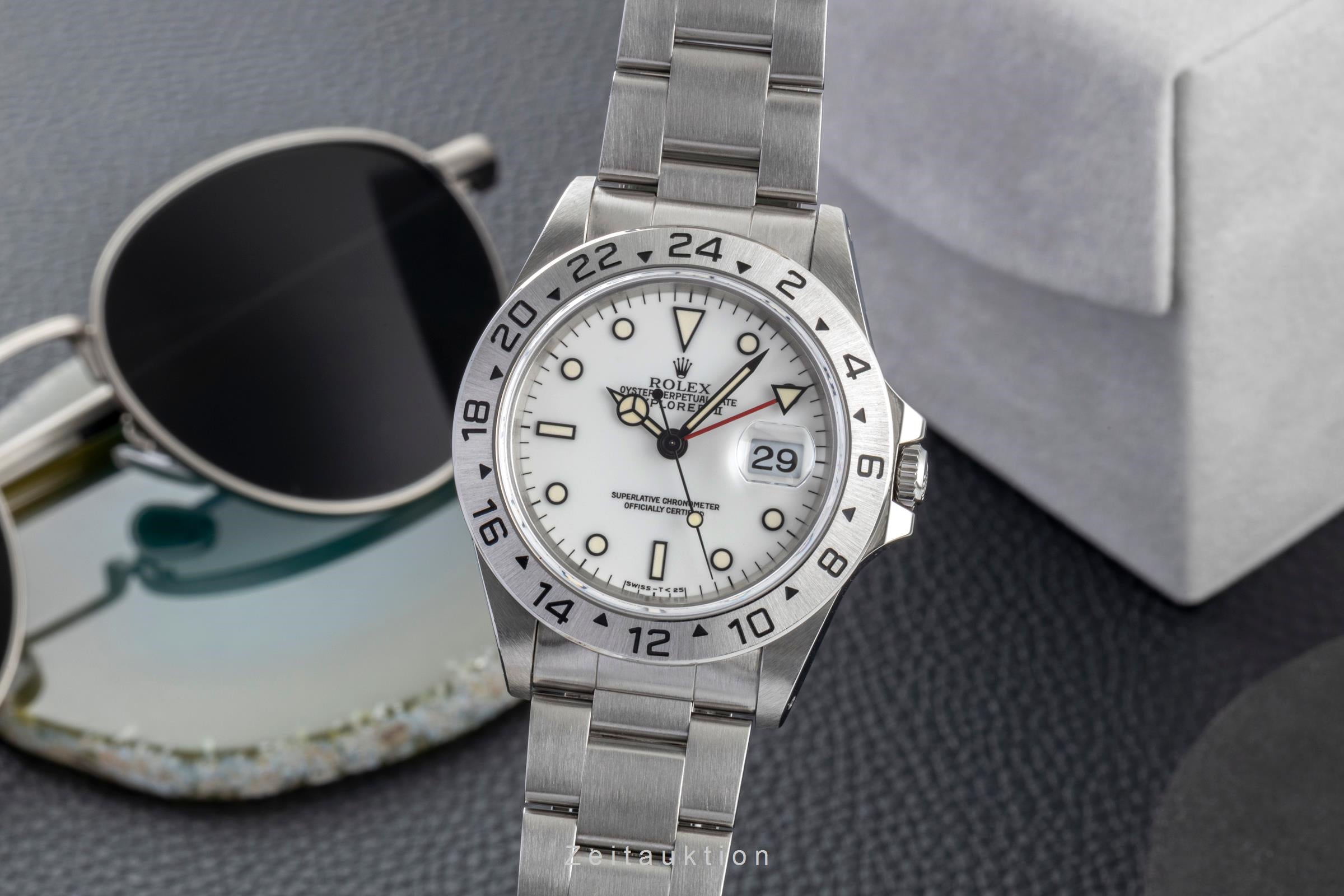 Rolex Explorer II acier automatique montre pour hommes 16570  [2601633]