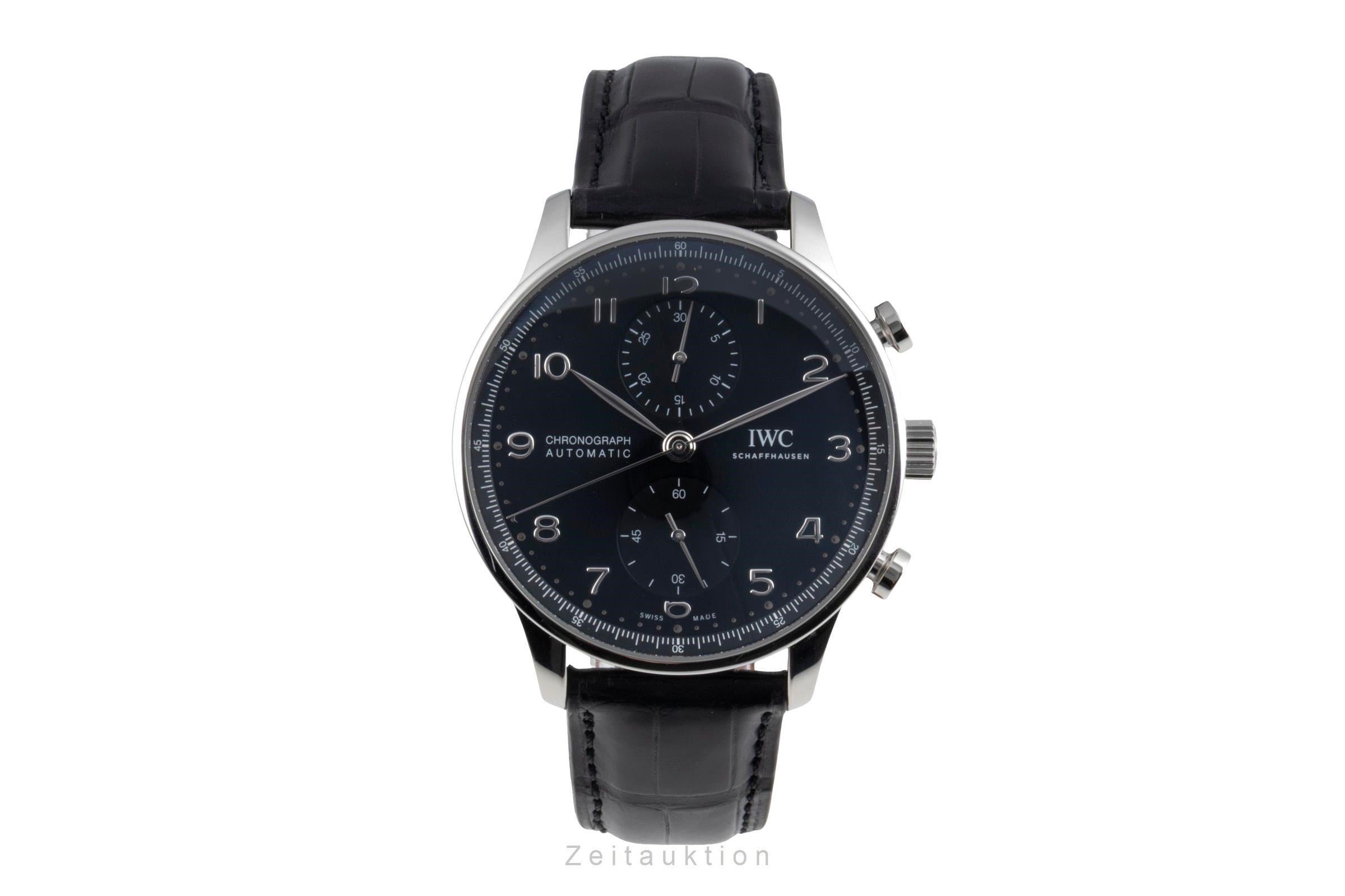 IWC Portugieser Chronograph Automatik Stahl Ref. IW371609 Papiere NP: 9100 € [2601638]