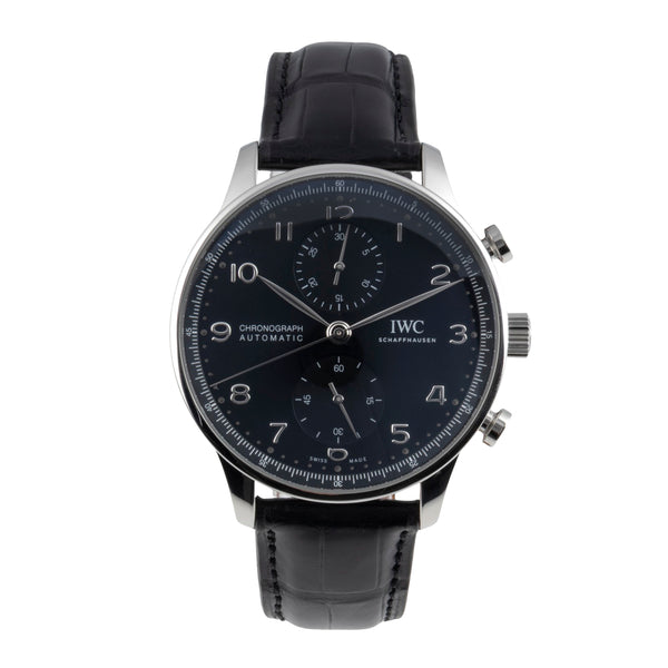 IWC Portugieser Chronograph Automatik Stahl Ref. IW371609 Papiere NP: 9100 € [2601638]