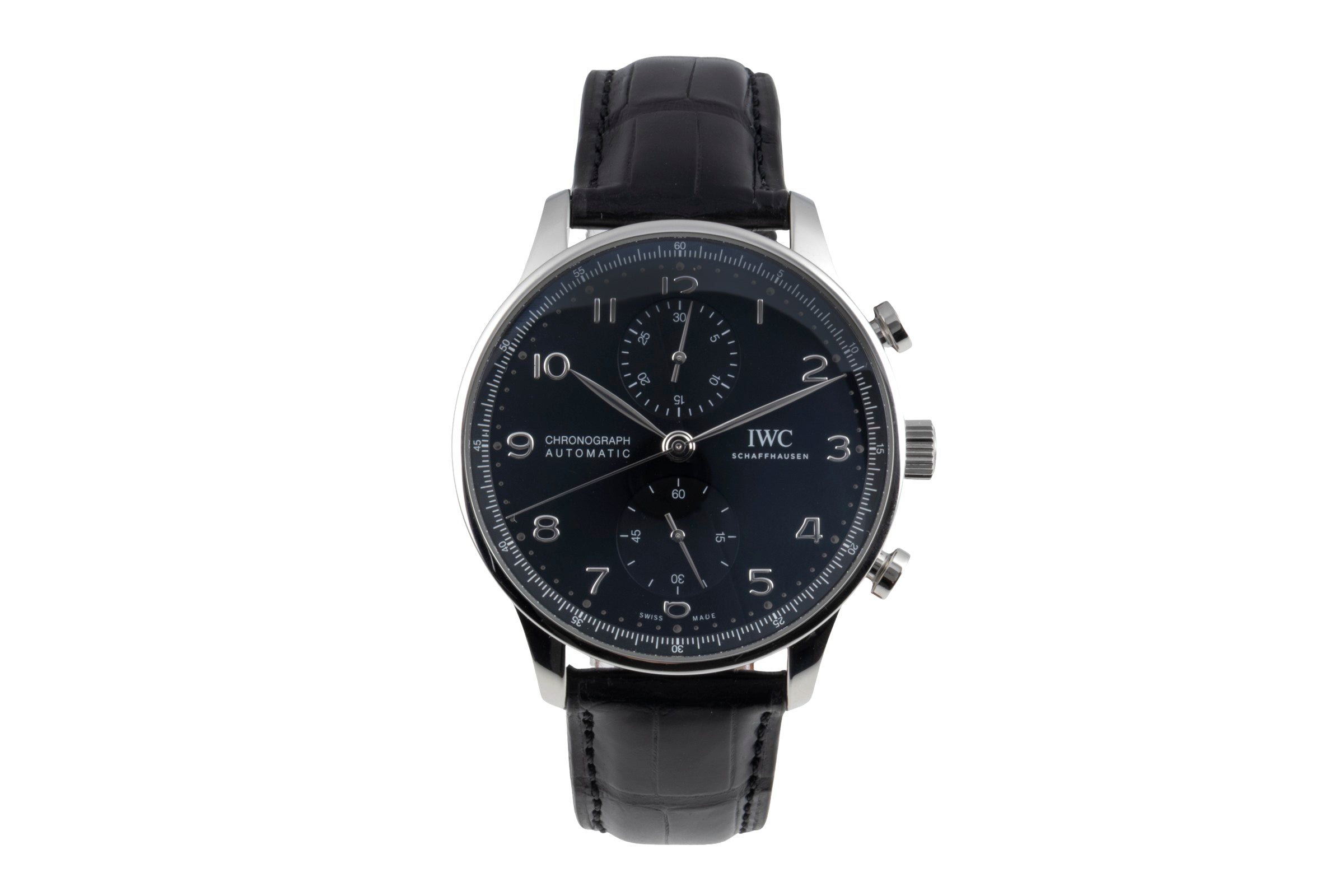 IWC Portugieser chronograph steel automatic men's watch IW371609 LP: 9100EUR  [2601638]