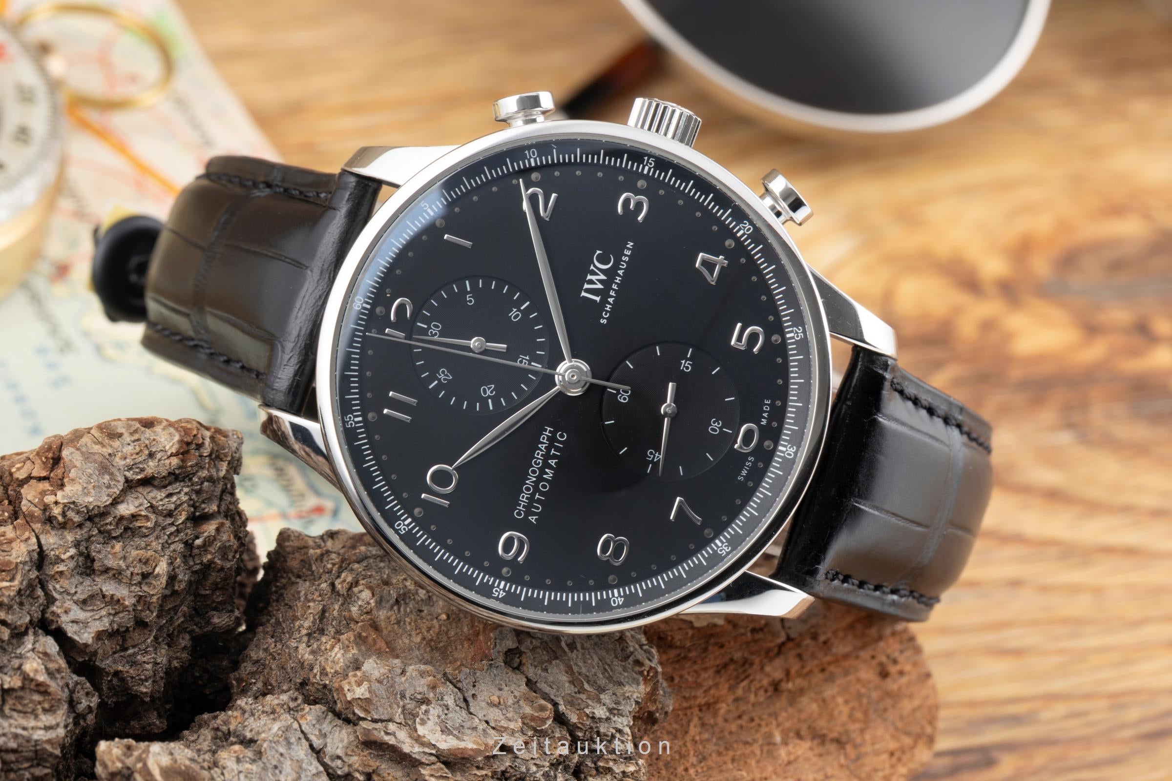 IWC Portugieser Chronograph Automatik Stahl Ref. IW371609 Papiere NP: 9100 € [2601638]