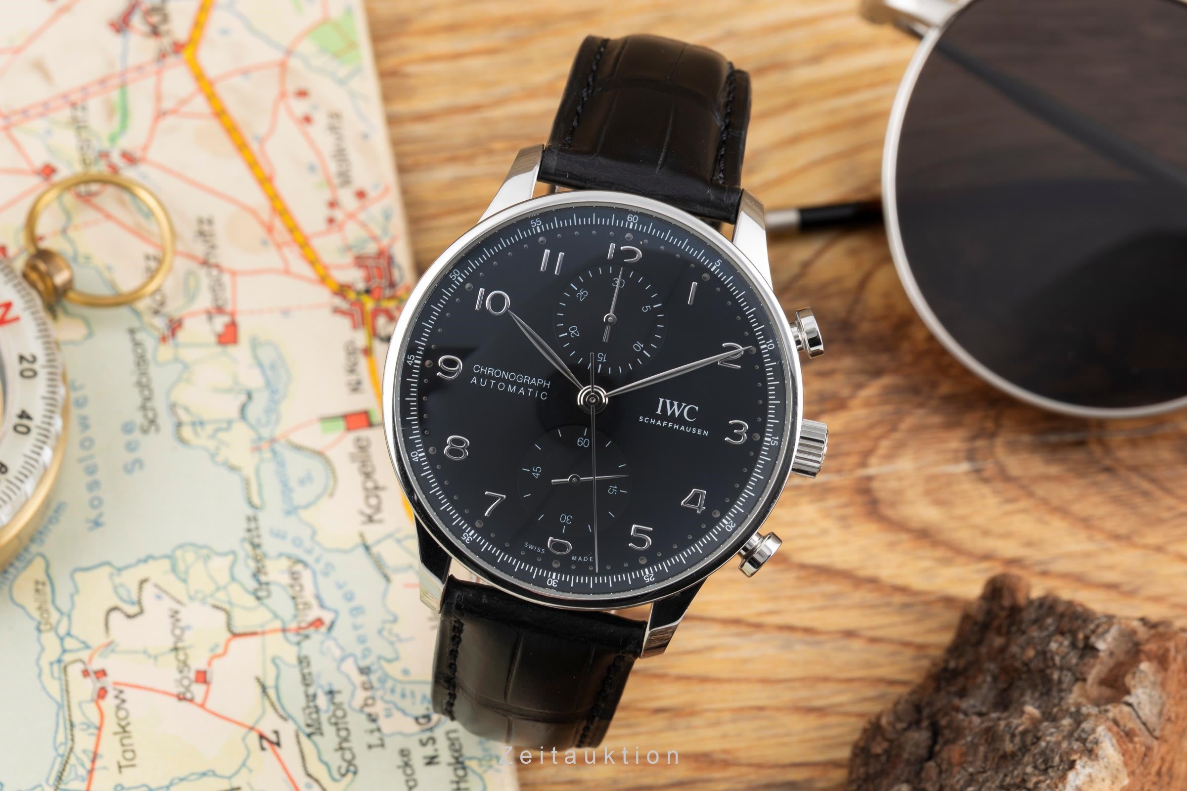 IWC Portugieser Chronograph Automatik Stahl Ref. IW371609 Papiere NP: 9100 € [2601638]