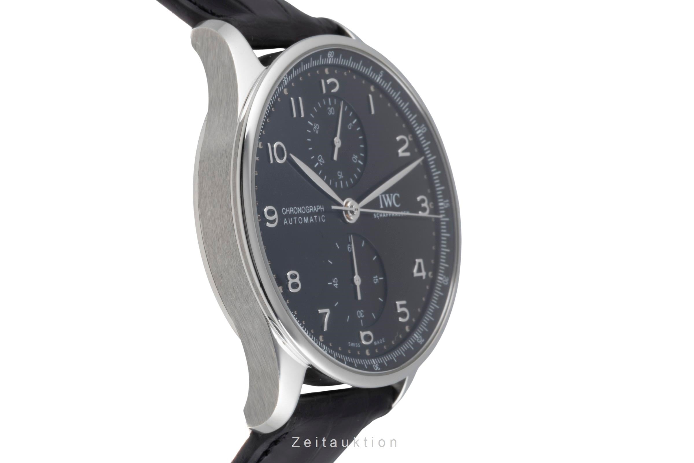 IWC Portugieser Chronograph Automatik Stahl Ref. IW371609 Papiere NP: 9100 € [2601638]