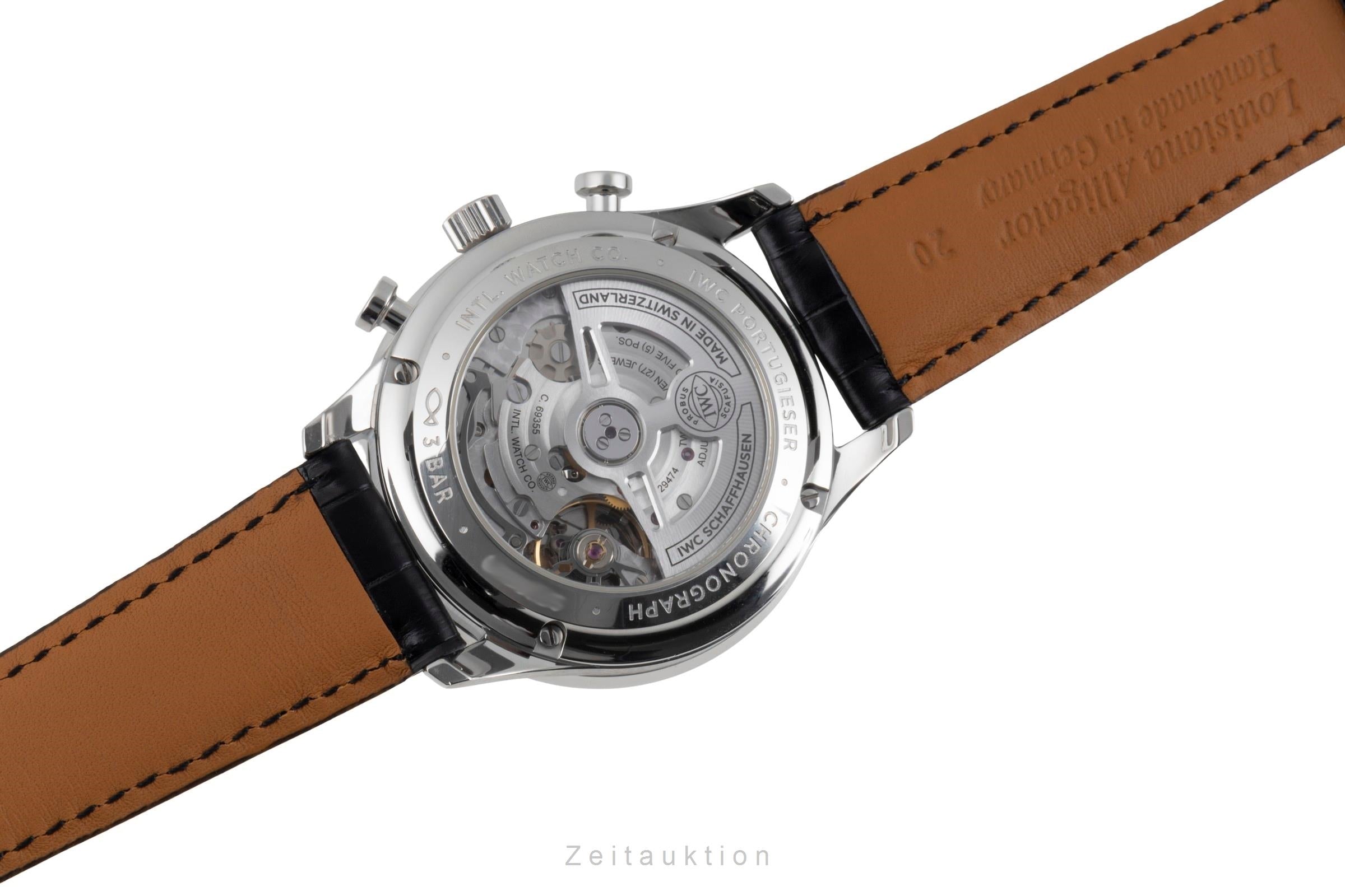 IWC Portugieser Chronograph Automatik Stahl Ref. IW371609 Papiere NP: 9100 € [2601638]