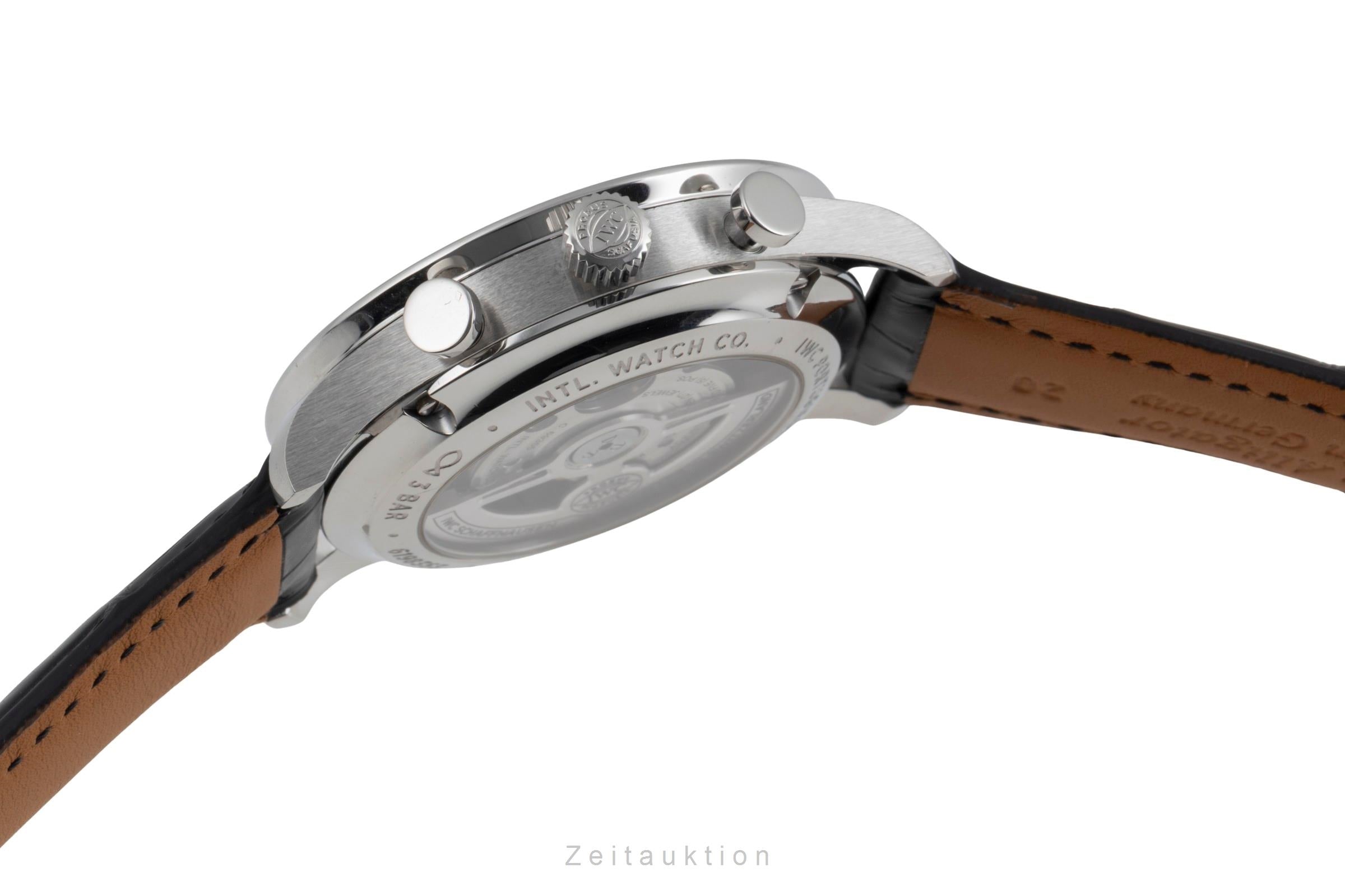 IWC Portugieser Chronograph Automatik Stahl Ref. IW371609 Papiere NP: 9100 € [2601638]