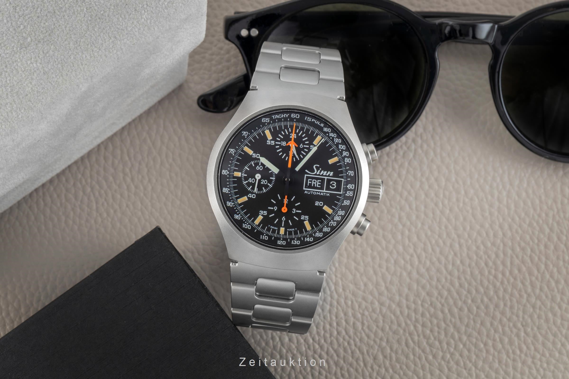 Sinn 157 ST TY Chronograph Stahl Automatik Herrenuhr Ref. 157.020 Box  [2601640]
