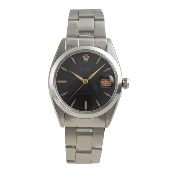 Rolex Precision steel manual winding men's watch 6694 Vintage  [2601642]