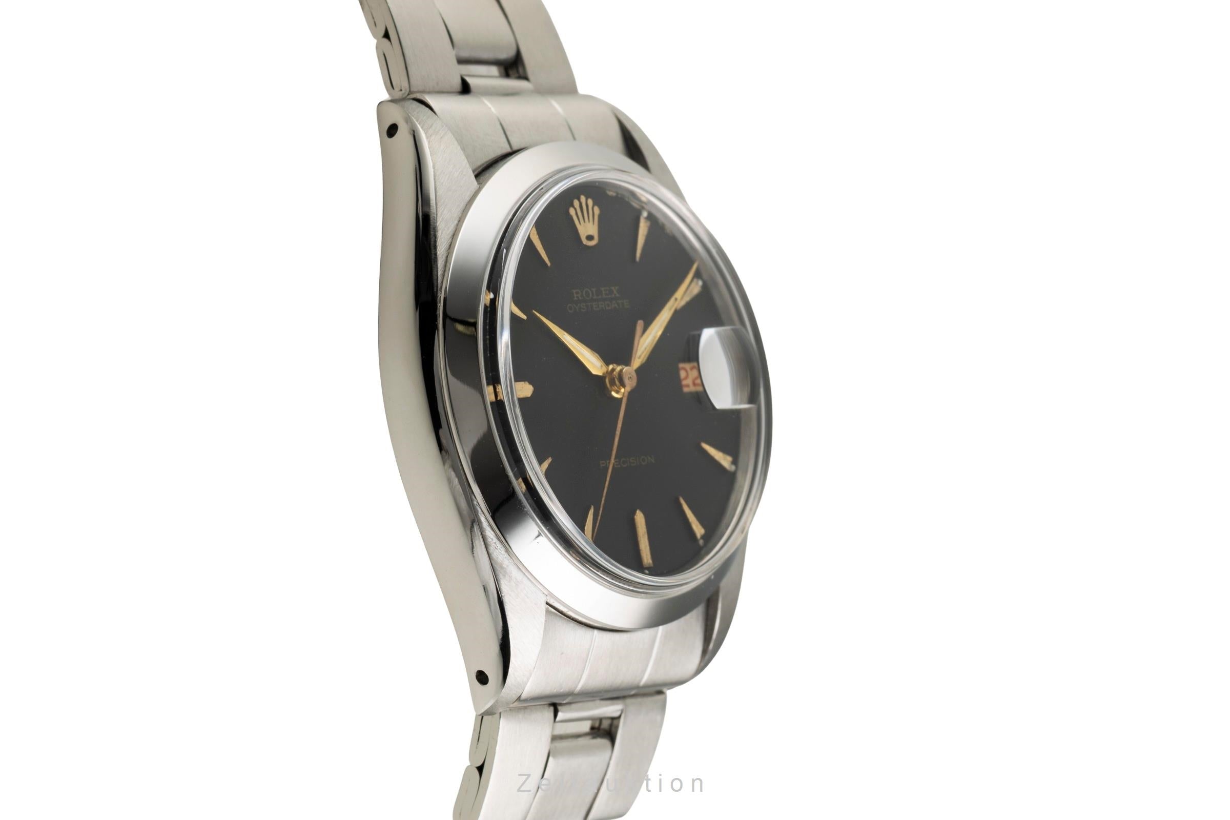 Rolex Precision steel manual winding men's watch 6694 Vintage  [2601642]