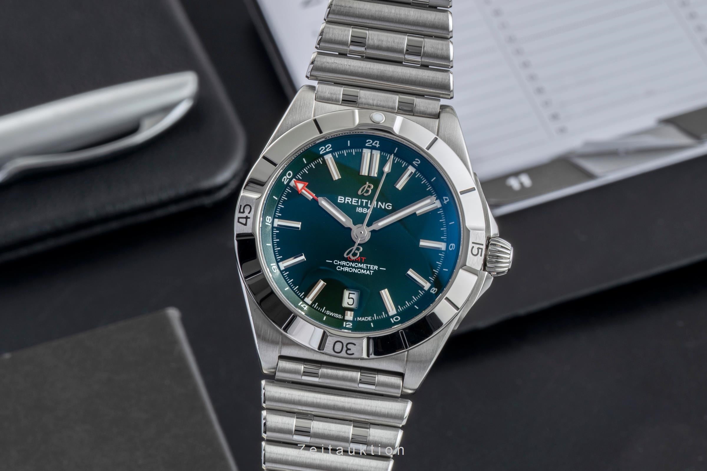 Breitling Chronomat GMT 40 Stahl Automatik Ref. A32398101B1A1 Box & Papiere  [2601646]