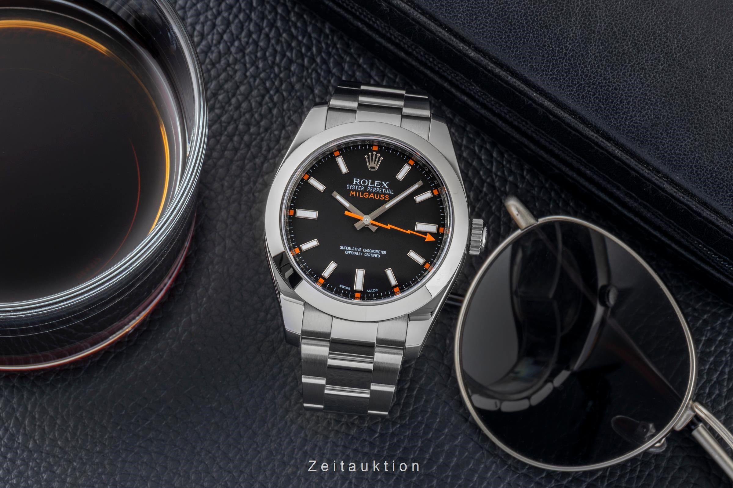 Rolex Milgauss steel automatic men's watch 116400  [2601663]