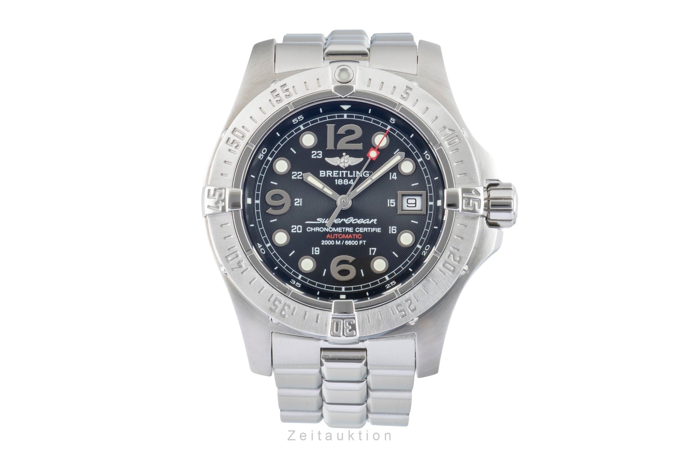 Breitling Superocean acero automático reloj para caballeros A17390  [2601666]