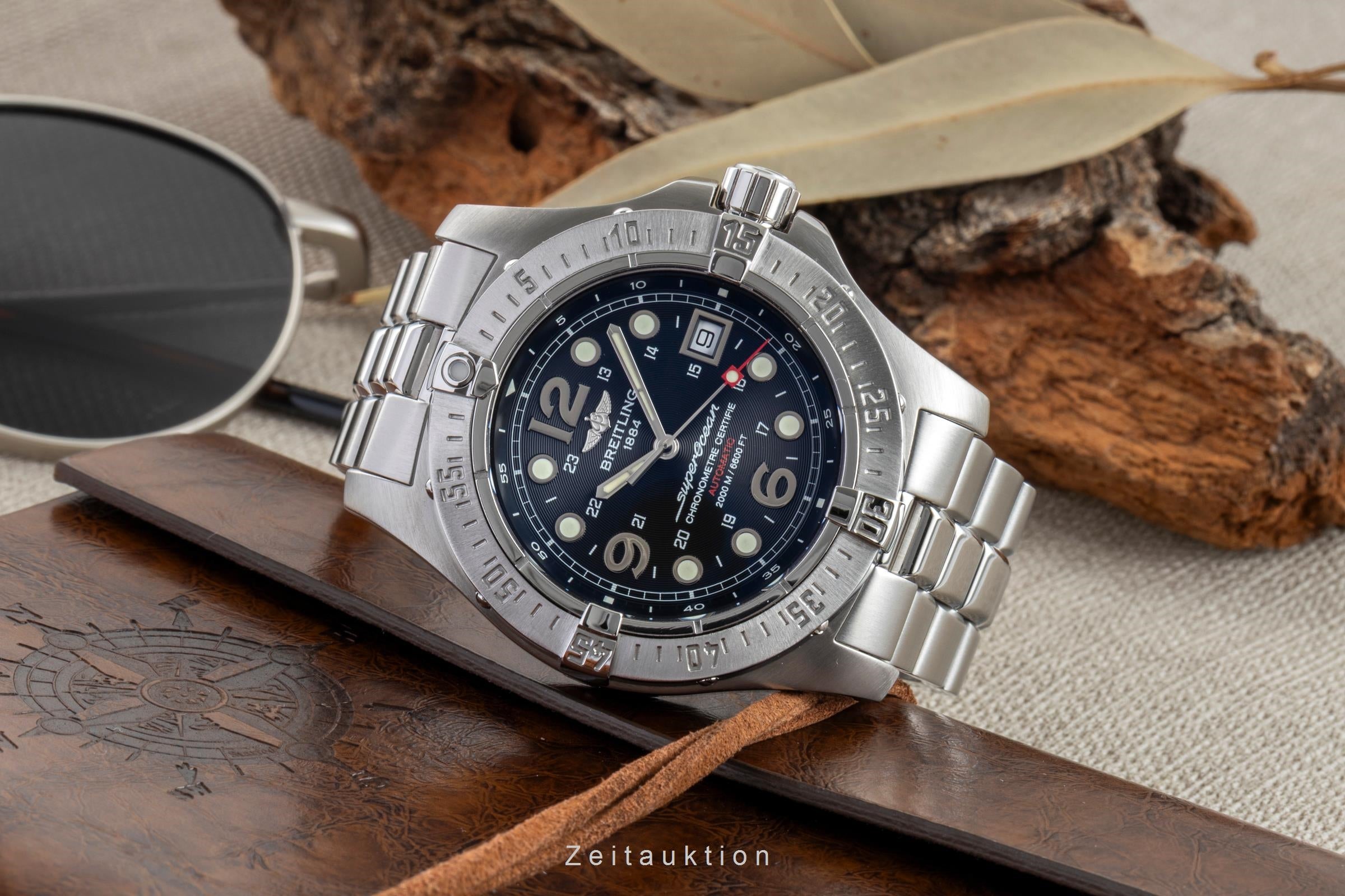 Breitling Superocean acero automático reloj para caballeros A17390  [2601666]